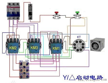 电机星三角启动原理