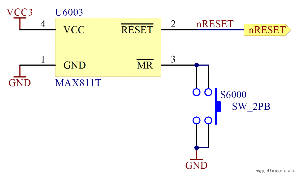 常见复位电路原理图