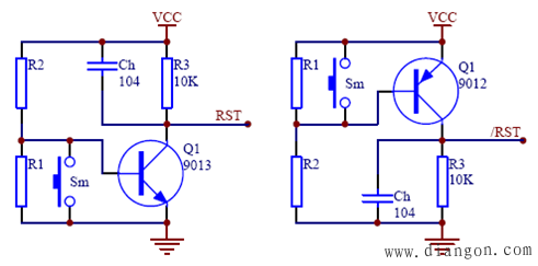常见复位电路原理图