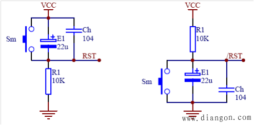 常见复位电路原理图