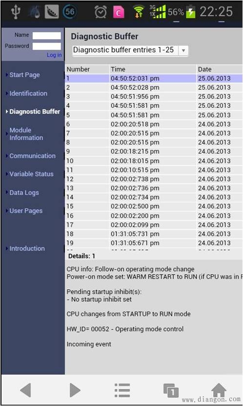 通过Internet访问PLC的Web Server实现对PLC的远程诊断