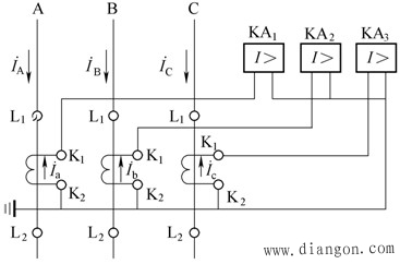 数显电流继电器接线图图片
