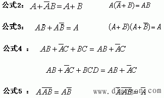 逻辑代数的常用公式