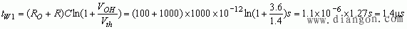 TTL门电路组成的电容正反馈多谐振荡器结构和原理及振荡周期的计算