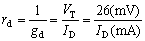 二极管的小信号模型