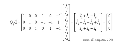 割集矩阵与节点电流定律 割集矩阵与节点电流定律