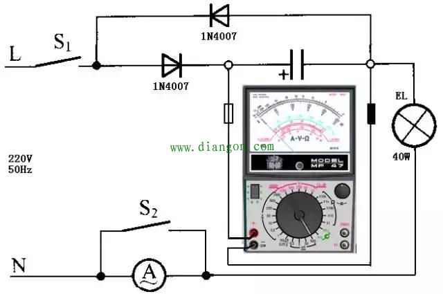 利用万用表直流电流档测量交流电流 利用万用表直流电流档测量交流电流
