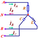 星形连接负载的电路分析