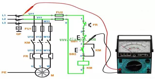 用电阻测量法检修电气控制线路故障方法图解