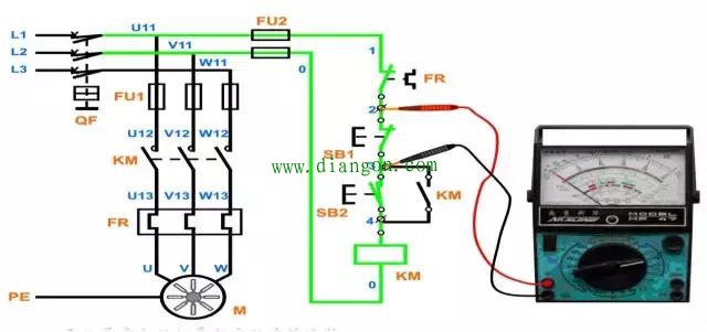 用电阻测量法检修电气控制线路故障方法图解