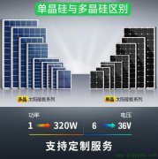 光伏板中多晶硅和单晶硅光伏电池的区别