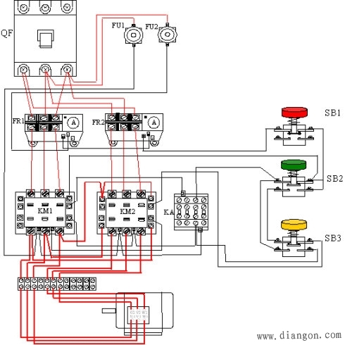 双速电动机接线图