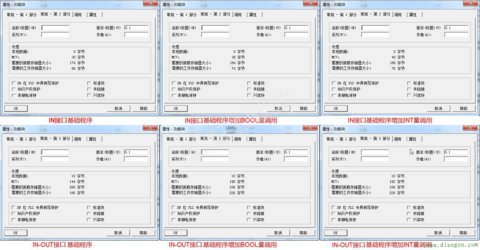 在FB功能块的不同接口处使用UDT数据类型的比较 在FB功能块的不同接口处使用UDT数据类型的比较