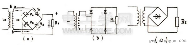 二极管单相桥式整流电路