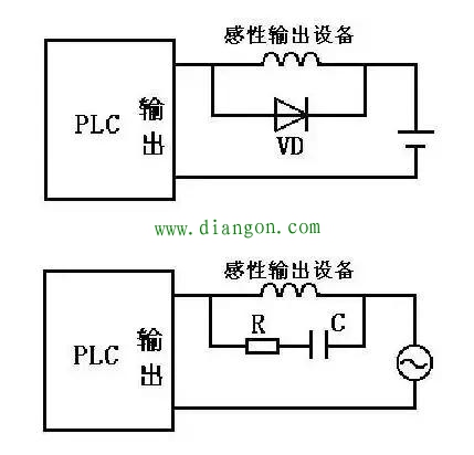 PLC与感性负载的连接方法