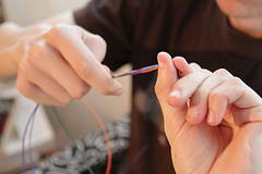 制作绞线的小技巧