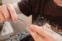 制作绞线的小技巧