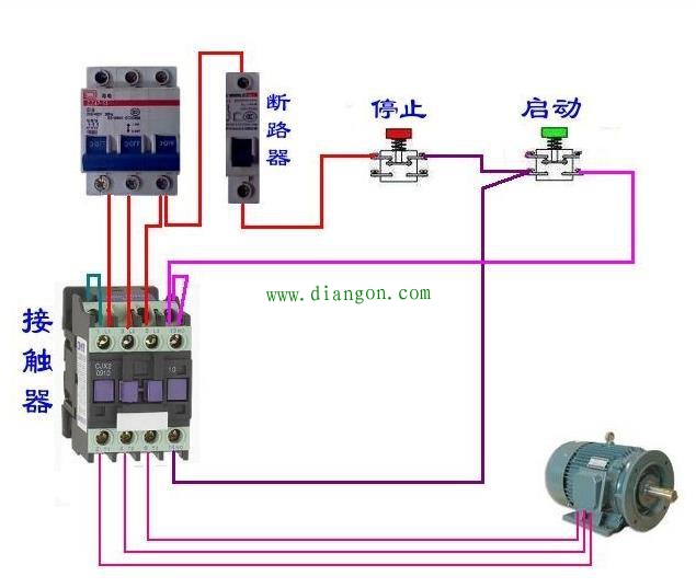 交流接触器怎样接线?交流接触器接线图讲解