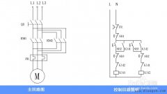 电机正反转控制电气原理图和接线图