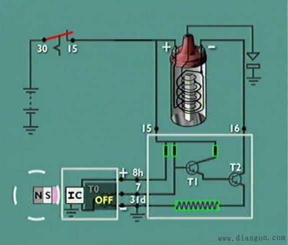 霍尔式电子点火系统