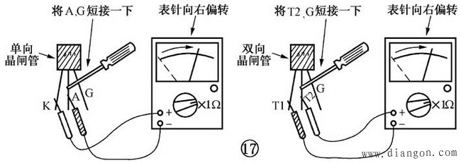 单结管和晶闸管的识别与检测方法图解 单结管和晶闸管的识别与检测方法图解