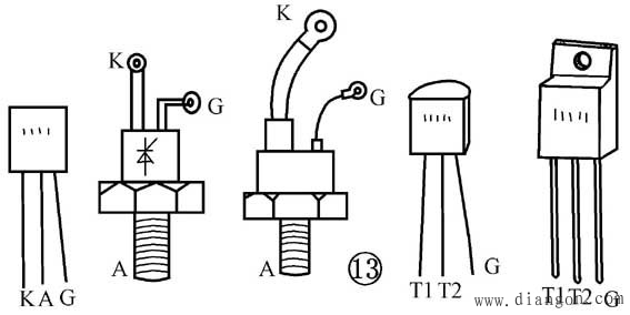 单结管和晶闸管的识别与检测方法图解 单结管和晶闸管的识别与检测方法图解