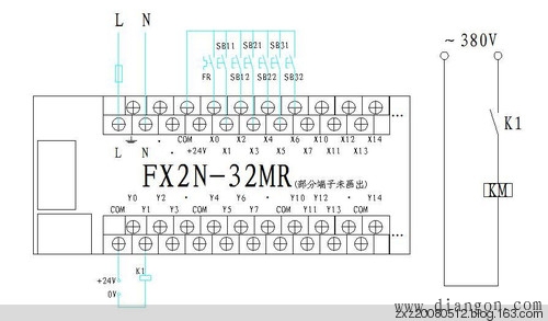 三菱PLC两地控制与多地控制PLC程序编程实例