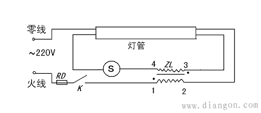 传统镇流器与电子镇流器接法图解 传统镇流器与电子镇流器接法图解