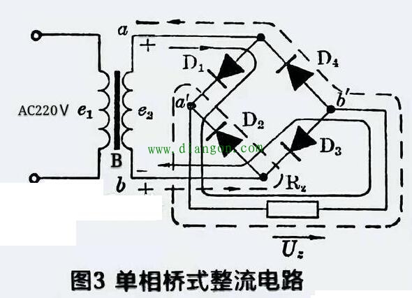 4个二极管整流和2个二极管整流出电压一样吗? 4个二极管整流和2个二极管整流出电压一样吗?