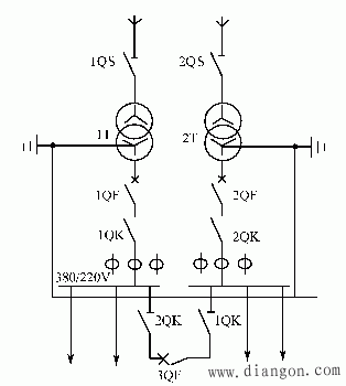 车间变电所主接线