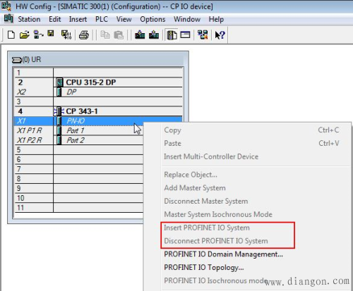 CP343-1 PROFINET属性中IO Device功能是灰色的，不能激活？