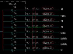 电气系统图上中WC、CC、FC等常见字母符号含义
