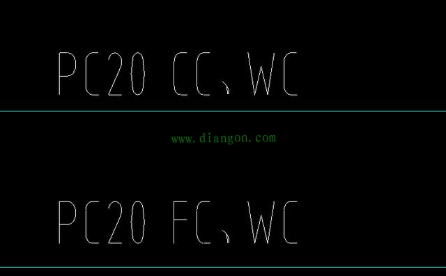 电气系统图上中WC、CC、FC等常见字母符号含义