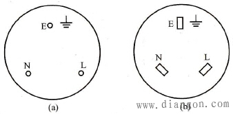 单相三孔插座接线图