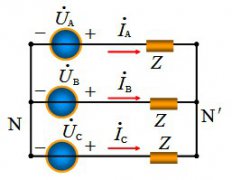 在三相电路的Y—Y形联接中如何用节点电压法证明电压源和负载的中性点电压相