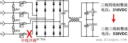 三相四线供电常见故障分析