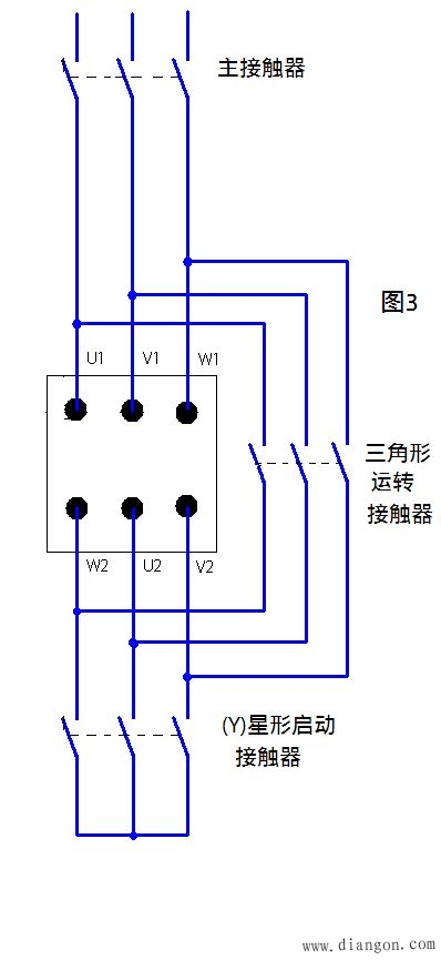 电动机星形三角形启动原理