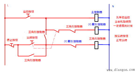 电动机星形三角形启动原理