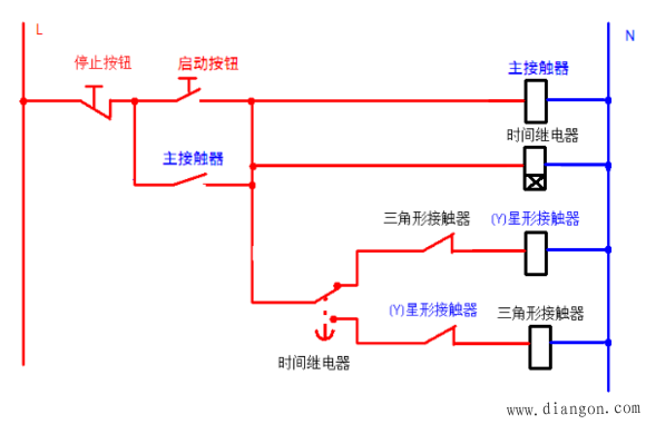 电动机星形三角形启动原理