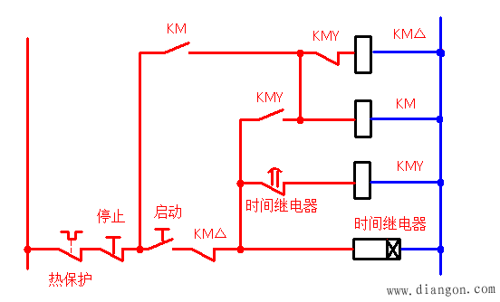 电动机星形三角形启动原理