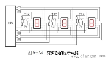 变频器的显示电路