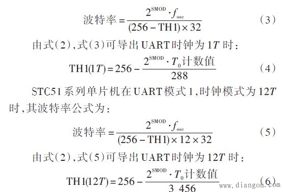 STC单片机自适应波特率串口的实现方法