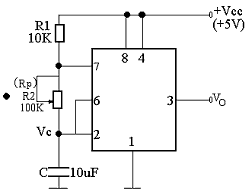 555型集成定时器的组成及工作原理