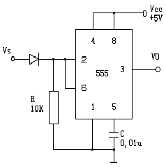 555型集成定时器的组成及工作原理
