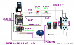 交流接触器热继电器接线图带指示灯实物图