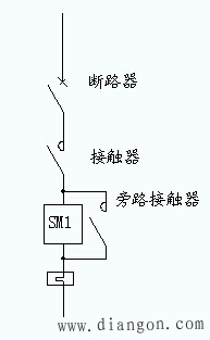电动机软起动的单电机主电路方案