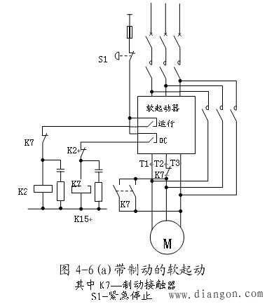 电动机软起动的单电机主电路方案