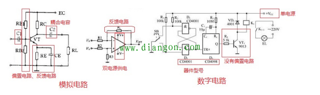 如何从电路图区别数字电路和模拟电路 如何从电路图区别数字电路和模拟电路