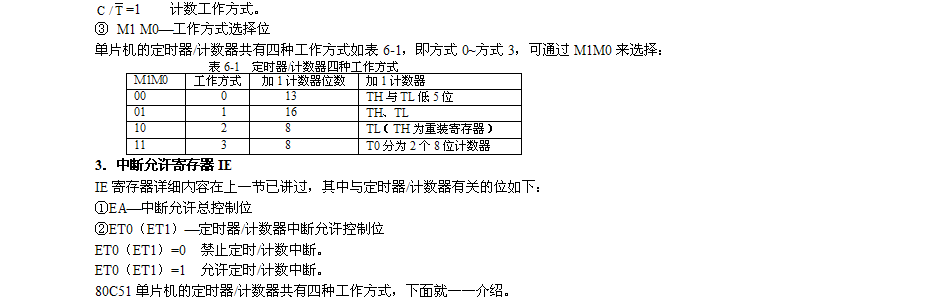 单片机定时计数器的控制寄存器
