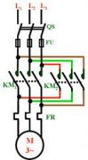 三相异步电动机正反转控制电路原理图解